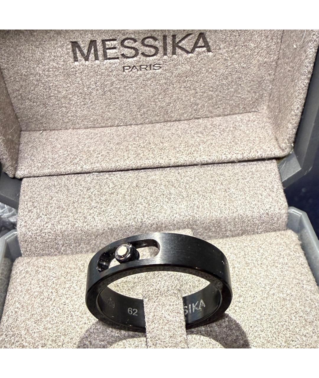 MESSIKA Черное металлическое кольцо, фото 2