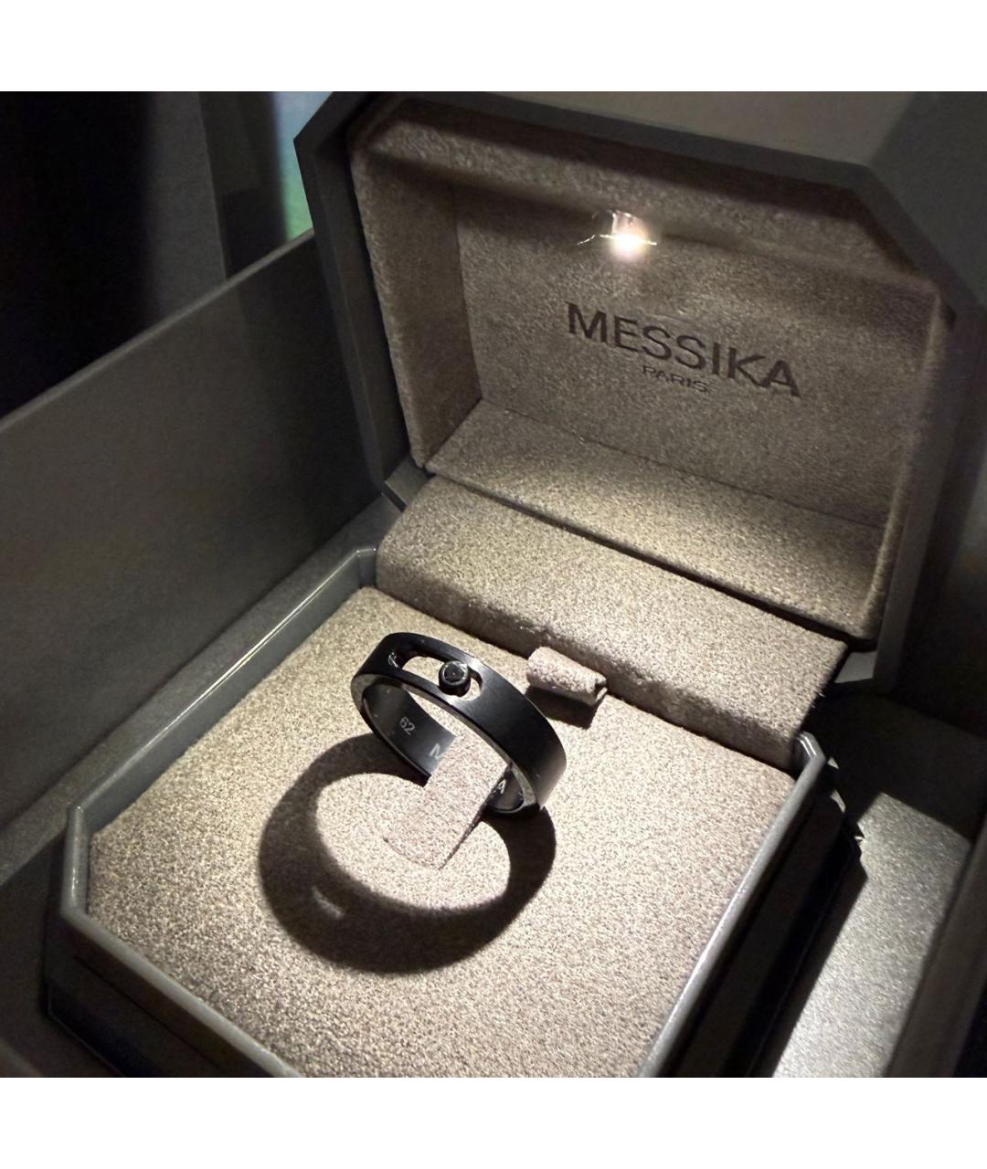 MESSIKA Черное металлическое кольцо, фото 5