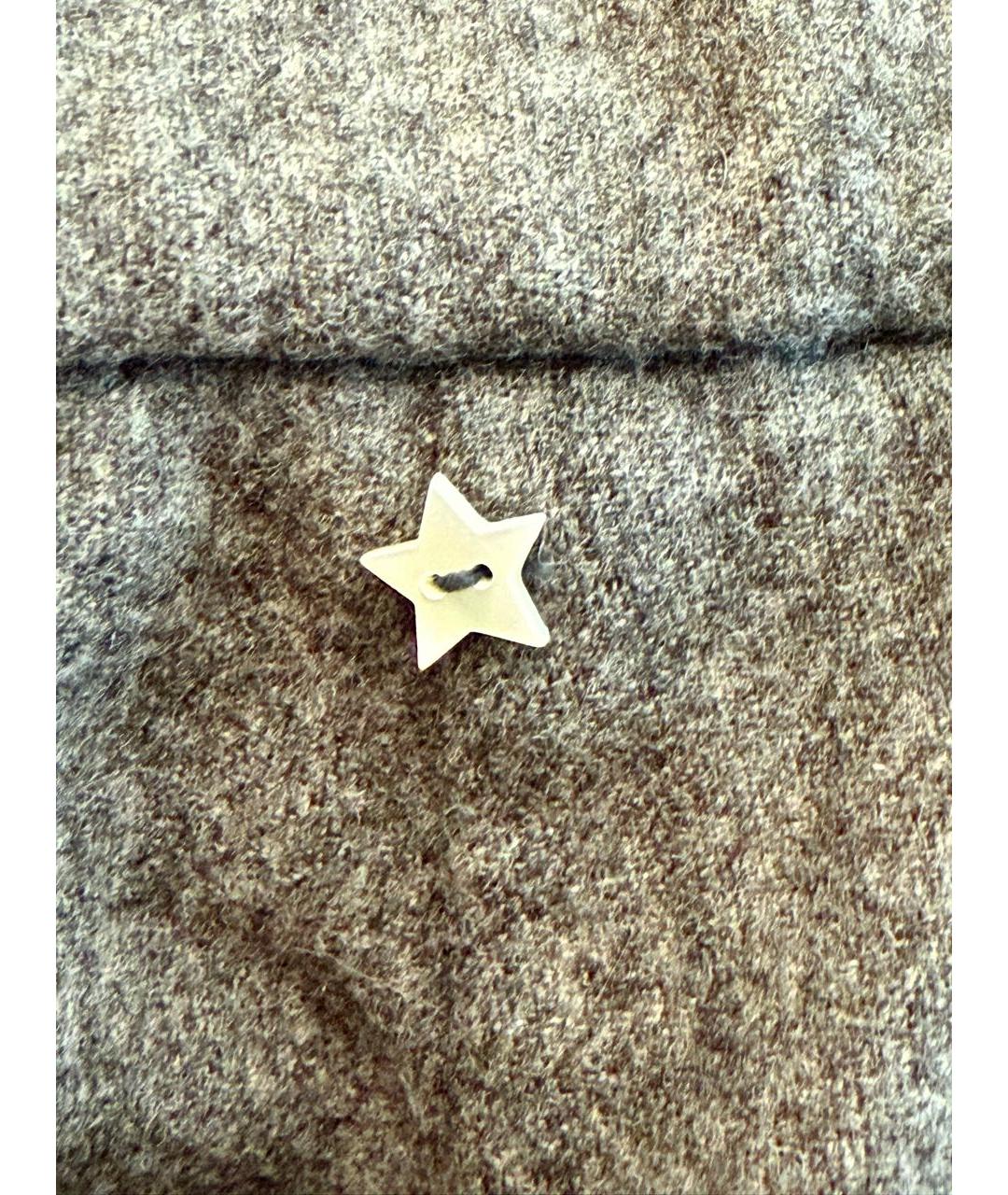 LORENA ANTONIAZZI Антрацитовые шерстяные брюки широкие, фото 5