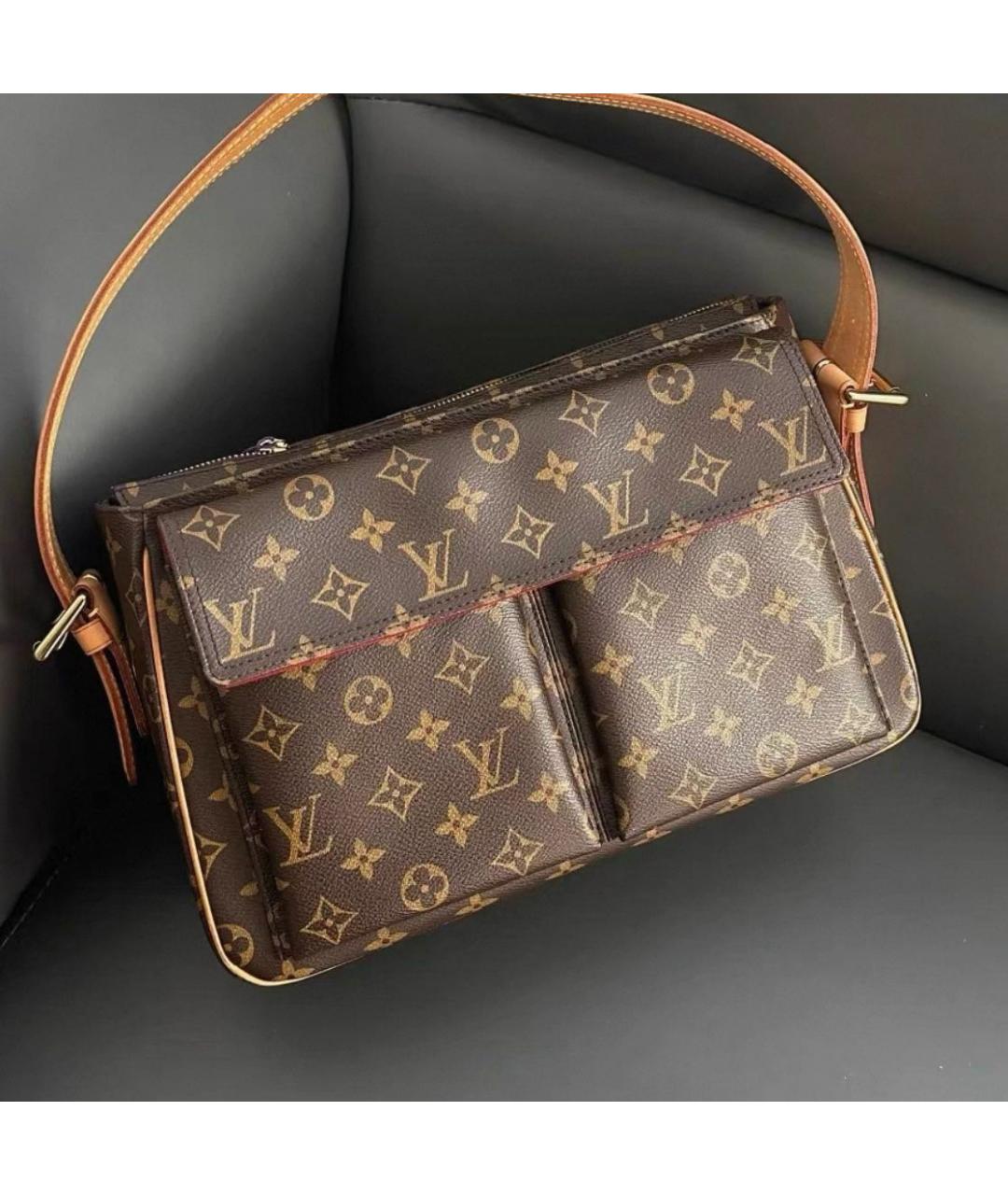 LOUIS VUITTON Коричневая сумка через плечо, фото 2