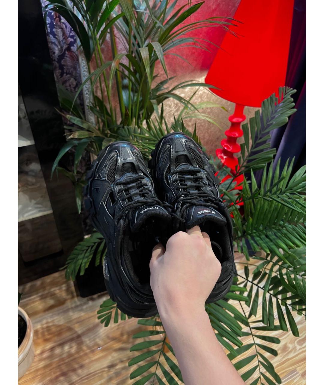 BALENCIAGA Антрацитовые резиновые кроссовки, фото 3