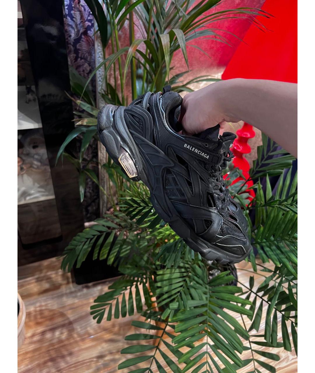 BALENCIAGA Антрацитовые резиновые кроссовки, фото 8