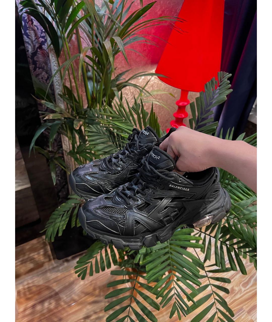 BALENCIAGA Антрацитовые резиновые кроссовки, фото 2