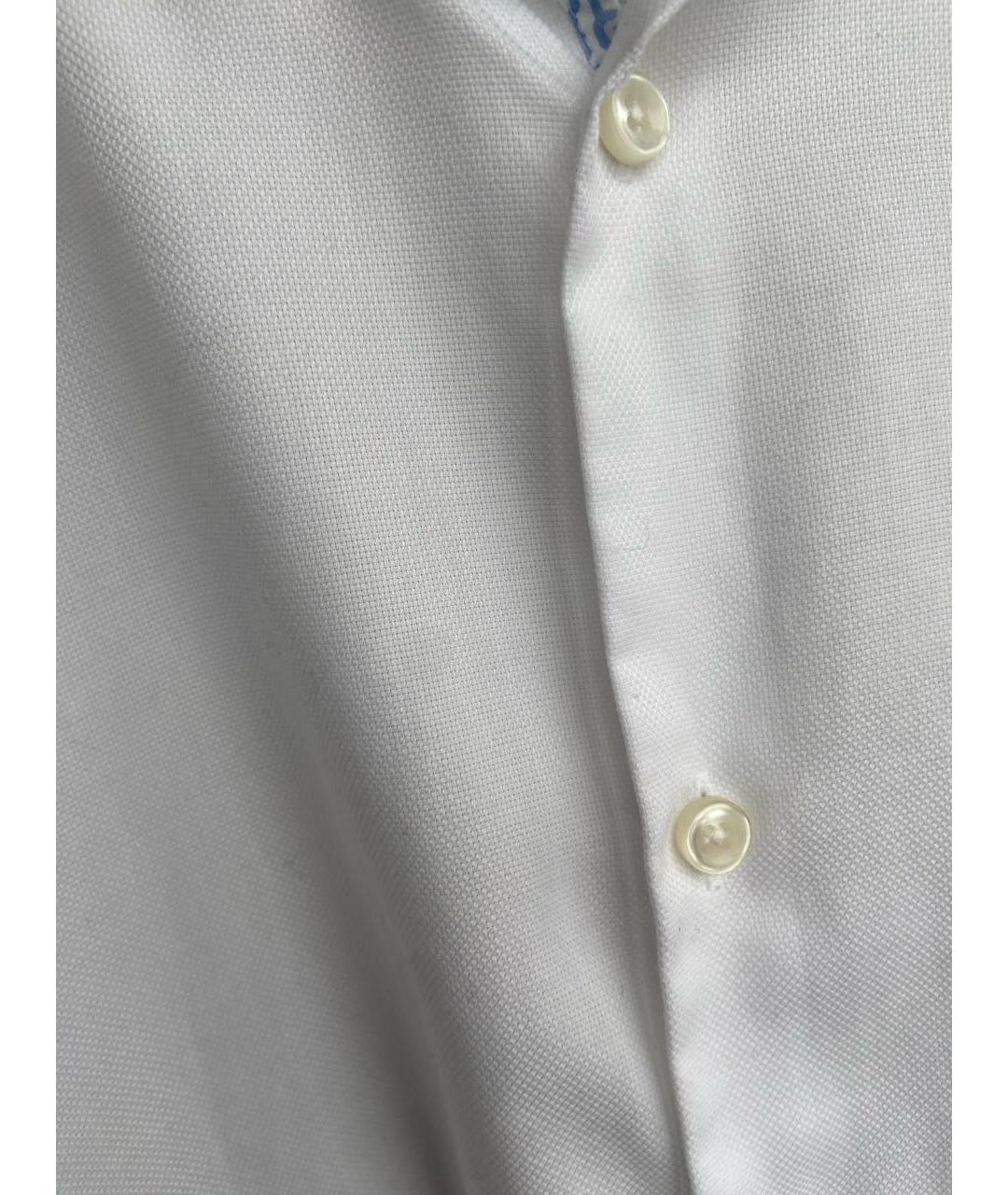 HUGO BOSS Белая хлопковая классическая рубашка, фото 2