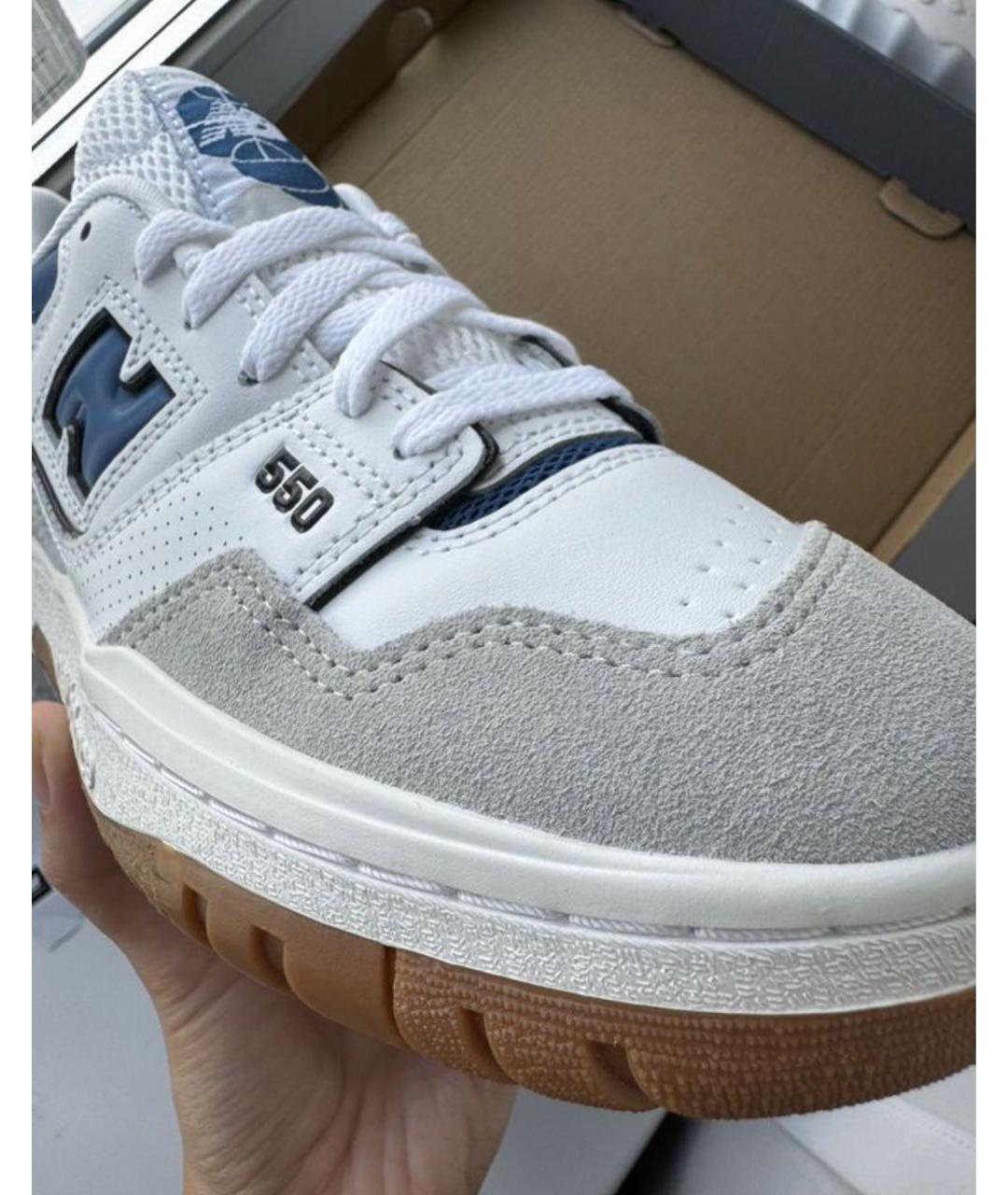 NEW BALANCE Белые кожаные кеды, фото 2