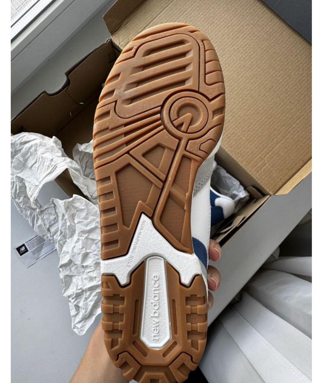 NEW BALANCE Белые кожаные кеды, фото 5