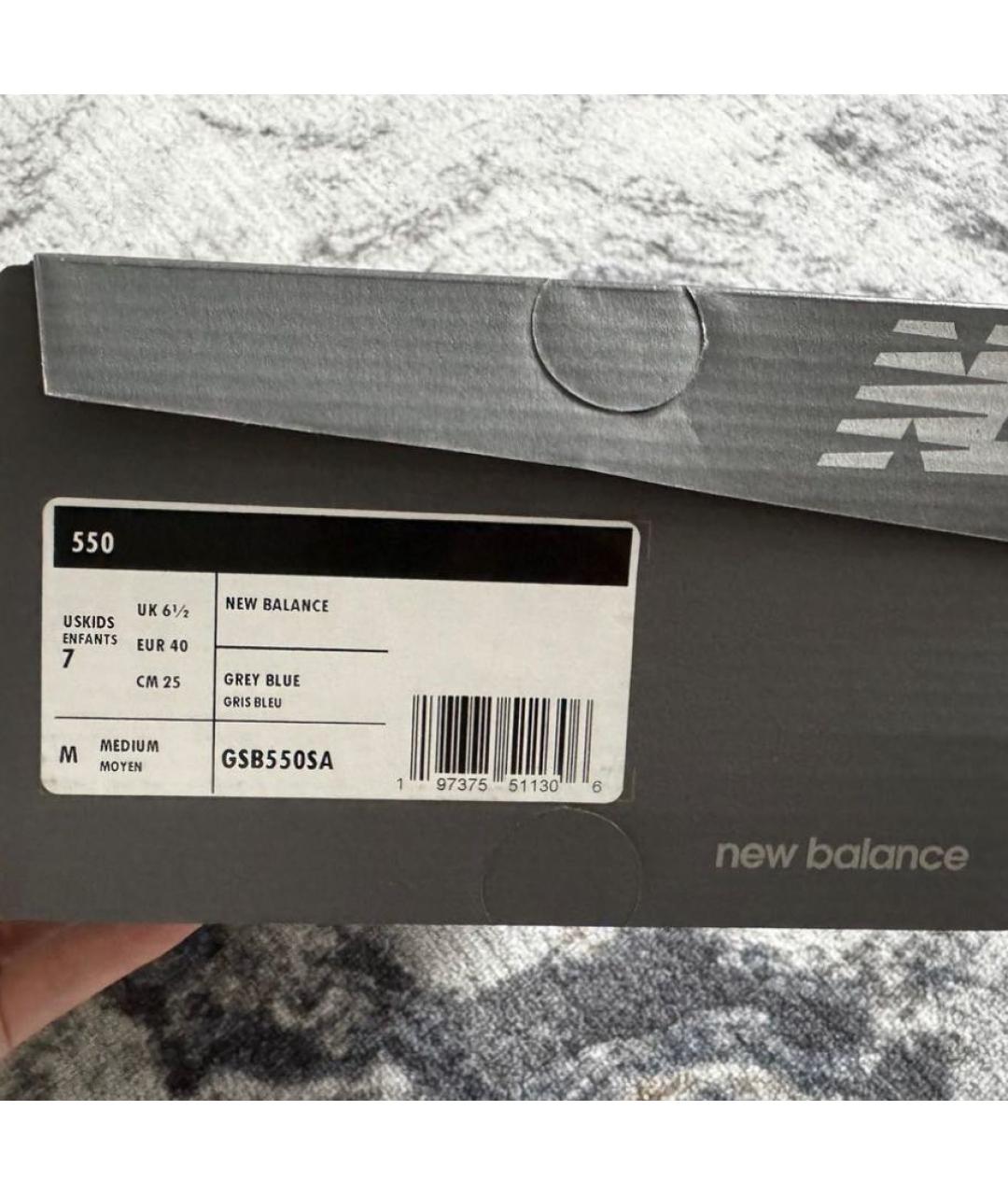 NEW BALANCE Белые кожаные кеды, фото 7