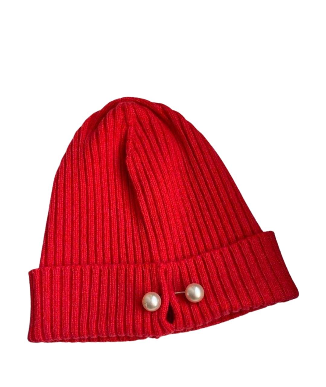 CHANEL Коралловая кашемировая шапка, фото 1