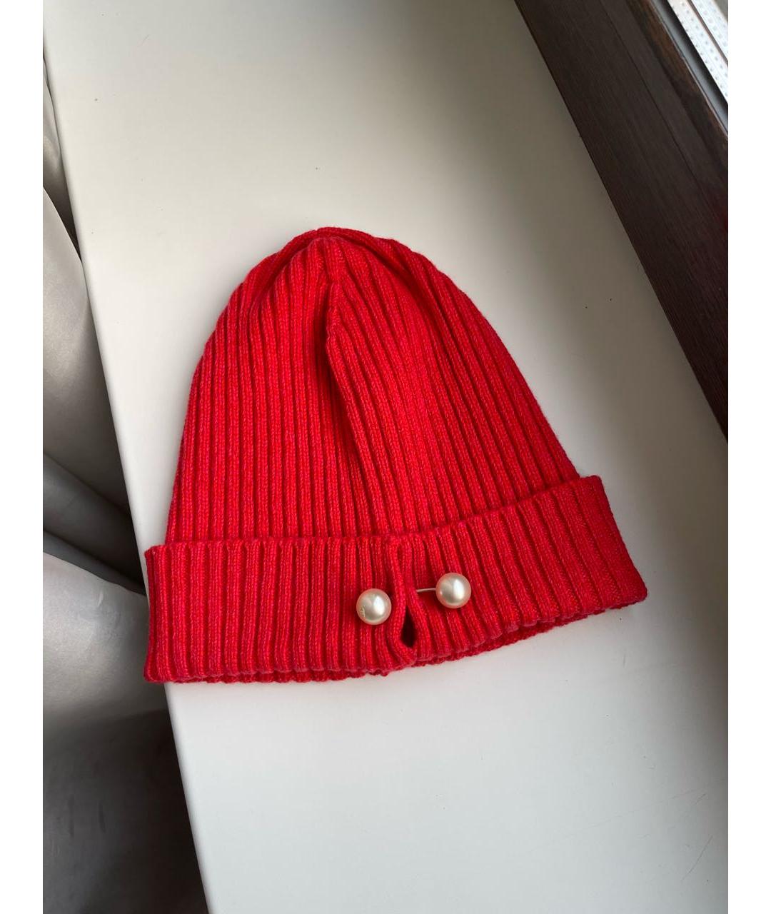 CHANEL Коралловая кашемировая шапка, фото 9