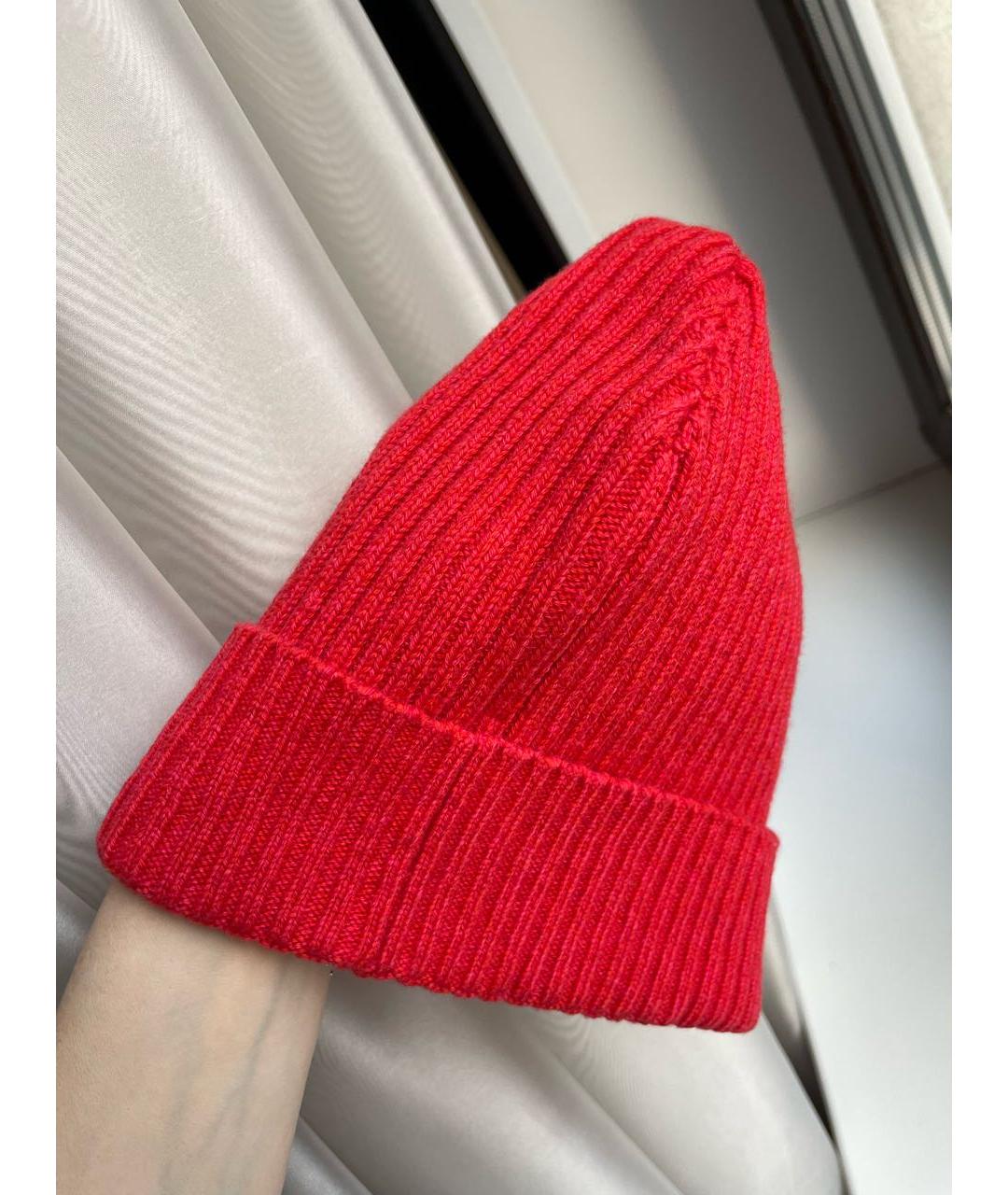 CHANEL Коралловая кашемировая шапка, фото 6