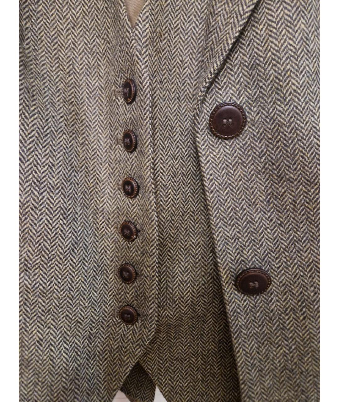 BARBOUR Хаки шерстяной жакет/пиджак, фото 8