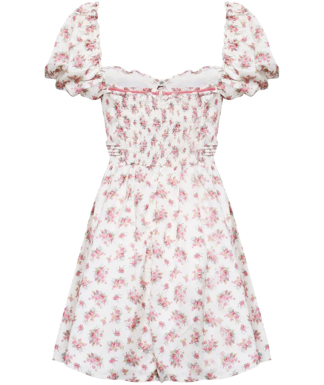 FOR LOVE AND LEMONS Розовое полиэстеровое повседневное платье, фото 9