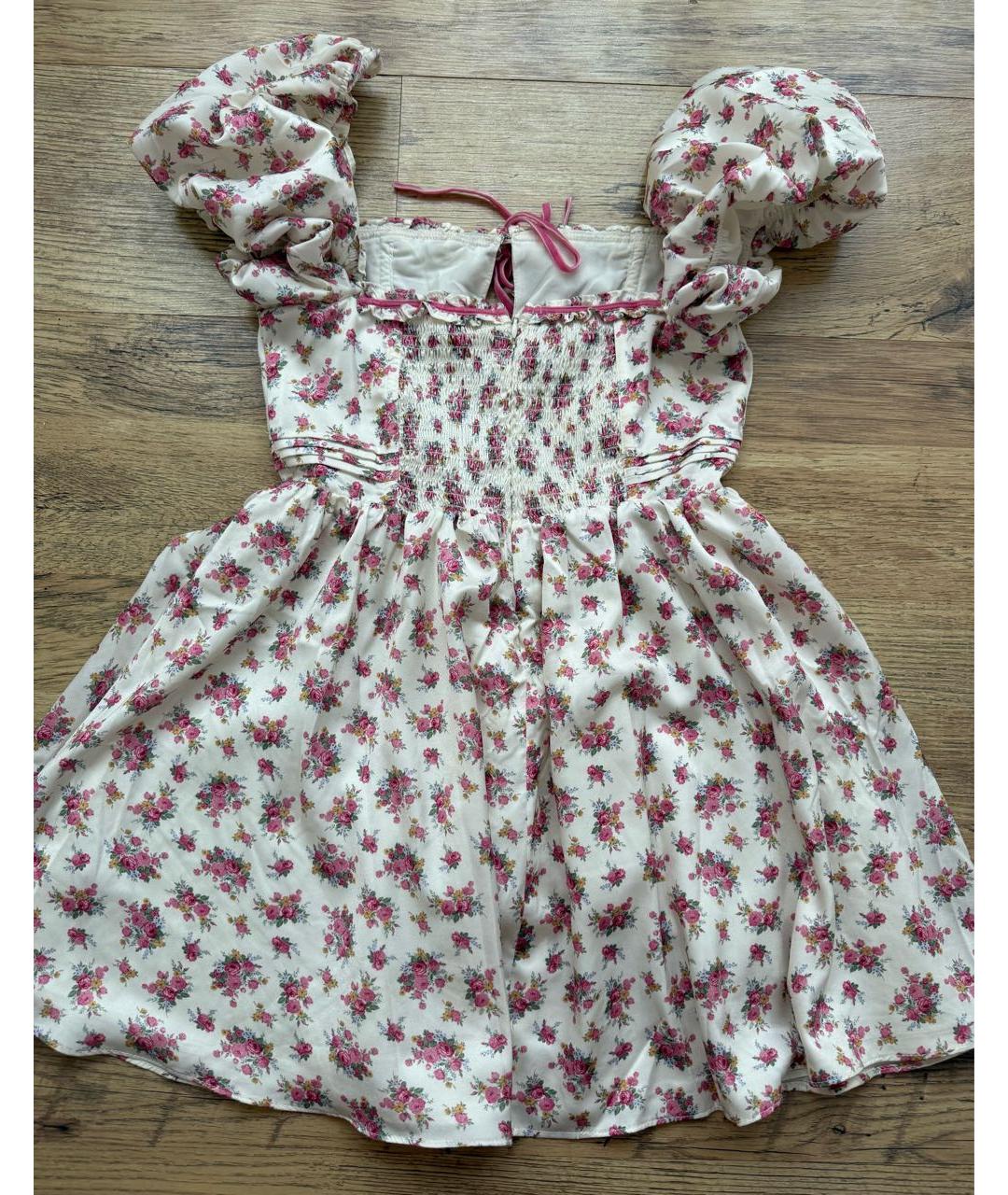 FOR LOVE AND LEMONS Розовое полиэстеровое повседневное платье, фото 2