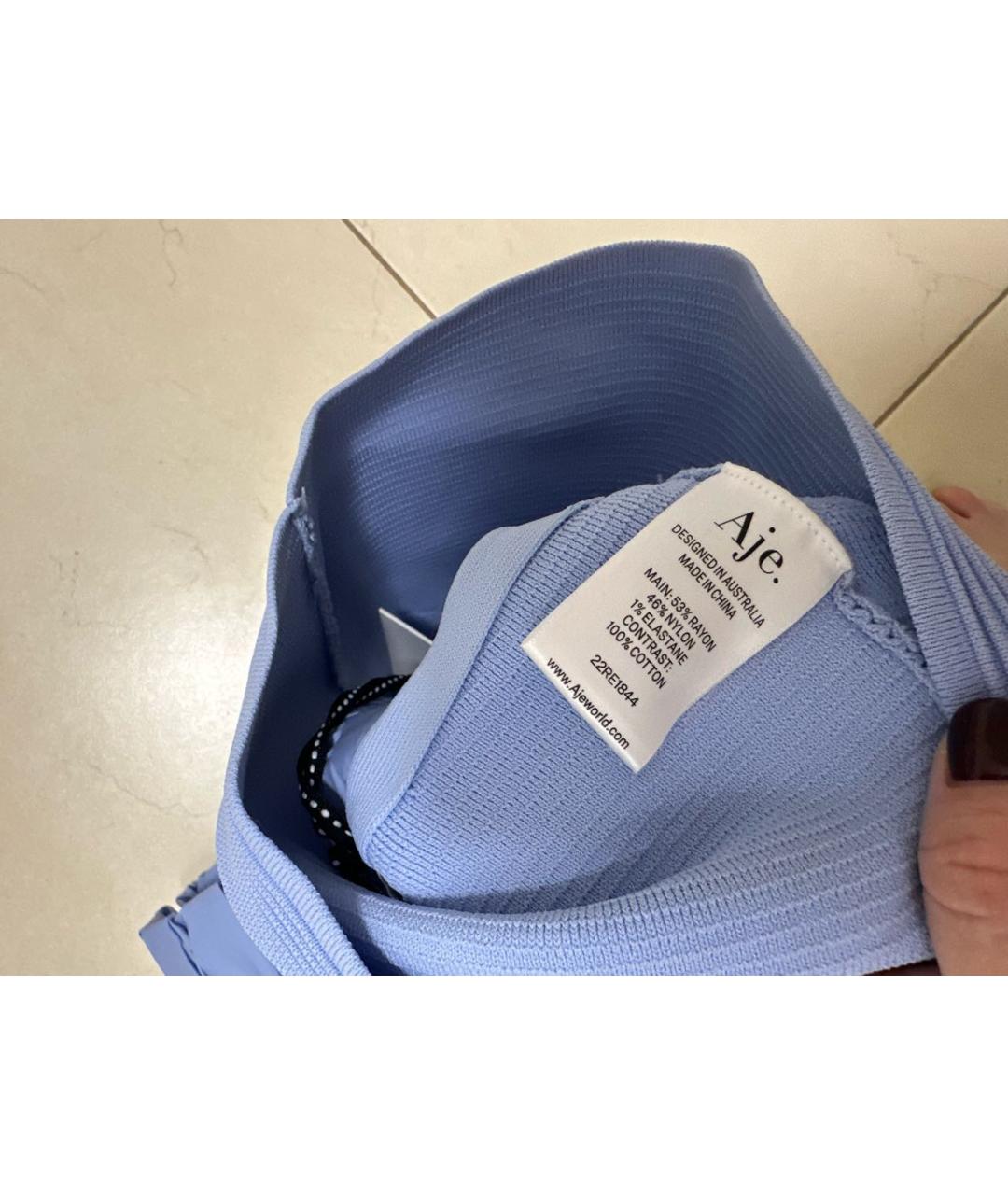 AJE Голубая майка, фото 3