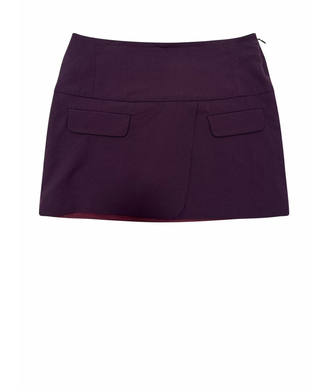 ANIYE BY Бордовая юбка мини, фото 1