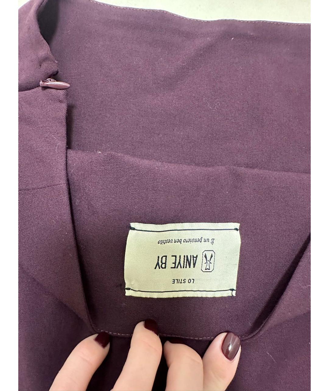 ANIYE BY Бордовая юбка мини, фото 4