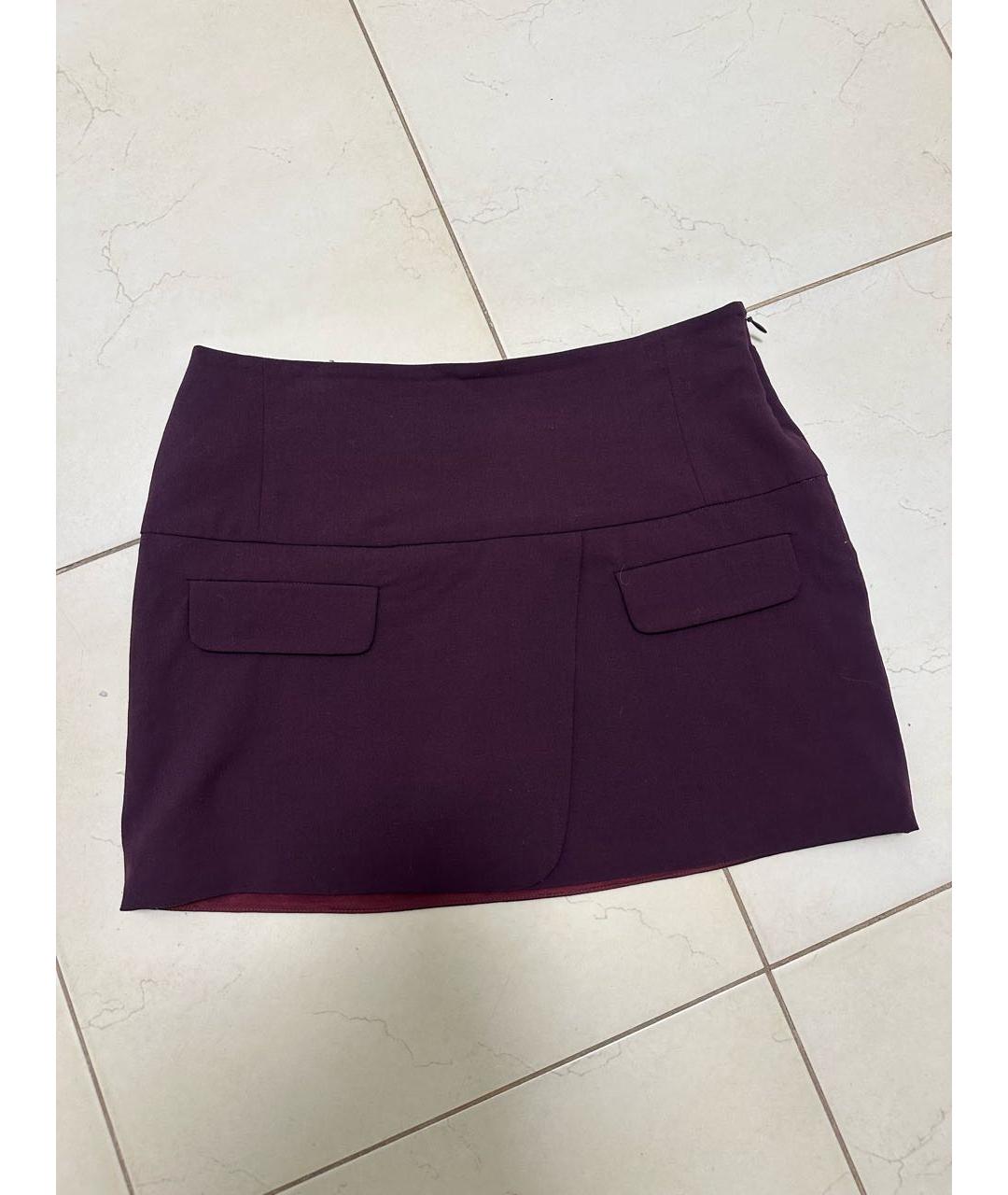 ANIYE BY Бордовая юбка мини, фото 6