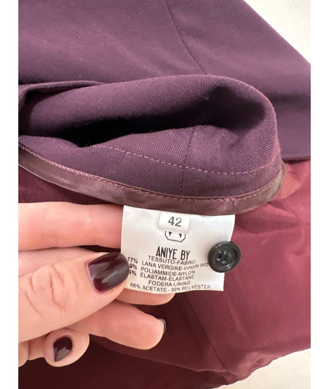 ANIYE BY Бордовая юбка мини, фото 5