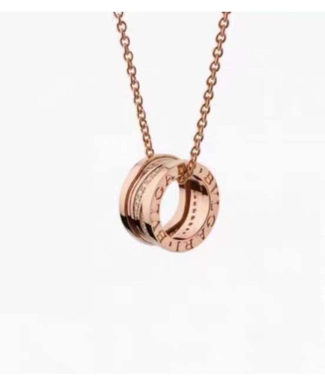 BVLGARI Розовое колье из розового золота, фото 8
