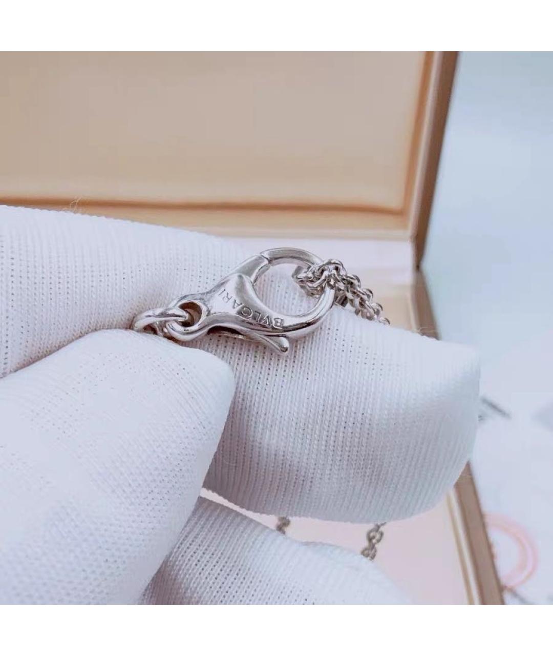 BVLGARI Белое колье из белого золота, фото 7