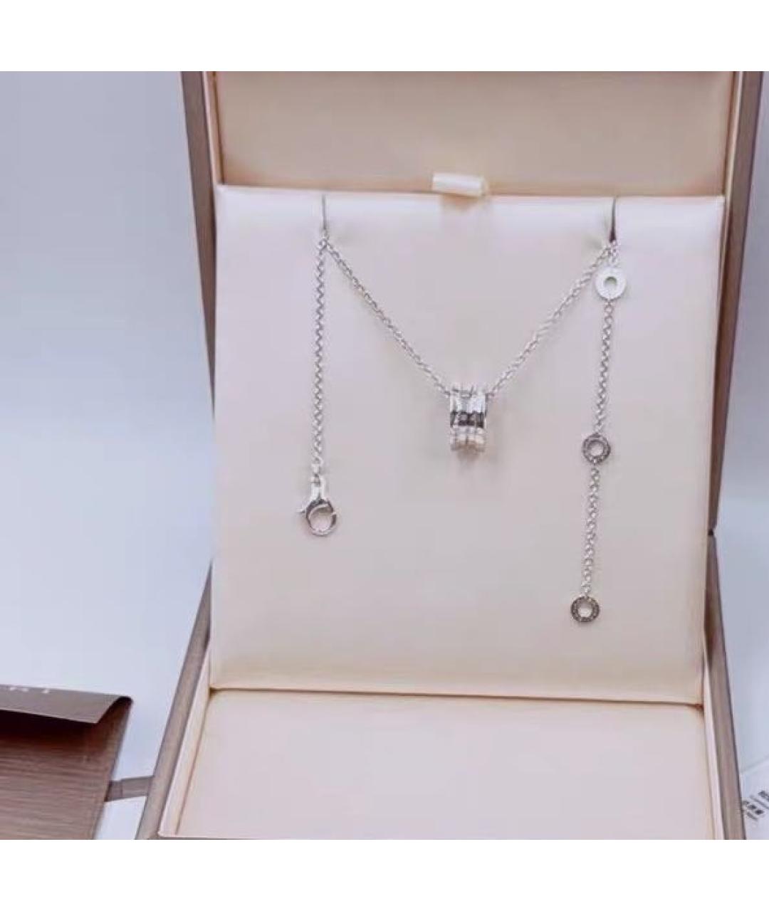 BVLGARI Белое колье из белого золота, фото 2