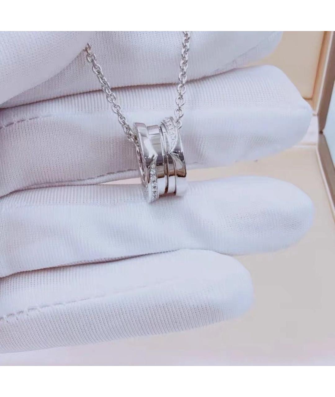BVLGARI Белое колье из белого золота, фото 3