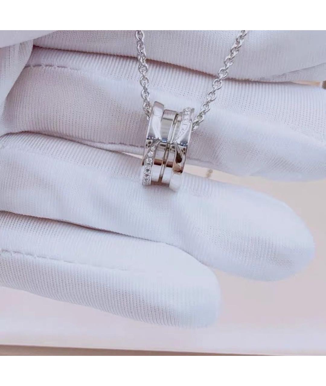 BVLGARI Белое колье из белого золота, фото 4