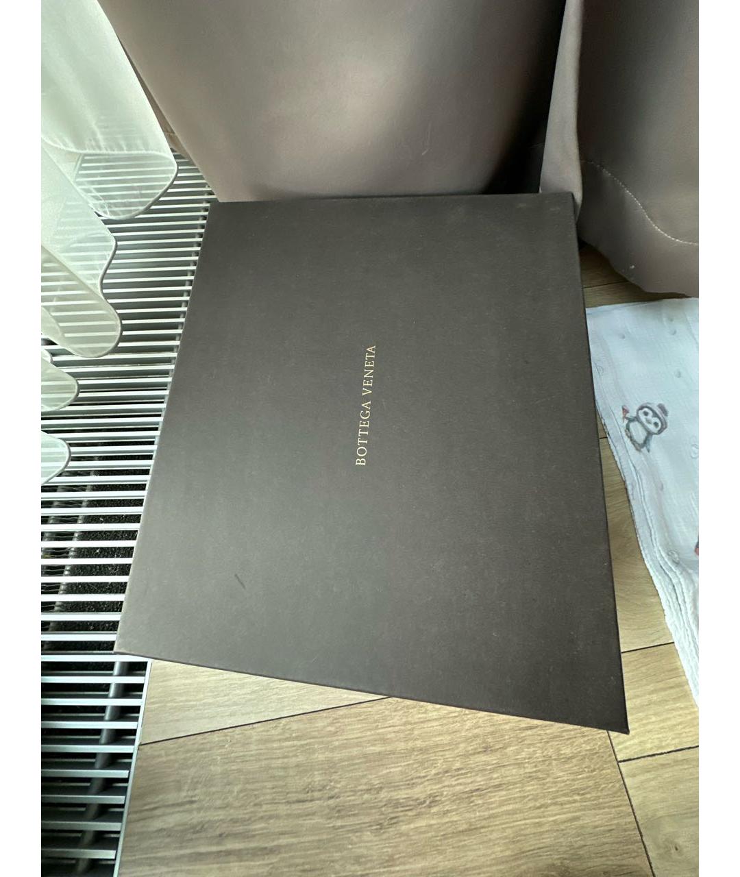 BOTTEGA VENETA Коричневые замшевые ботинки, фото 5