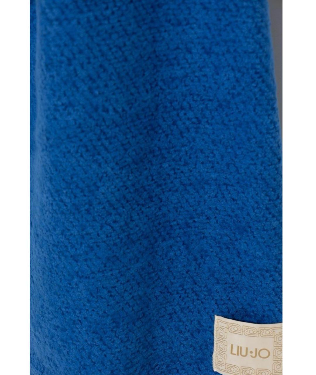 LIU JO Синий шарф, фото 2