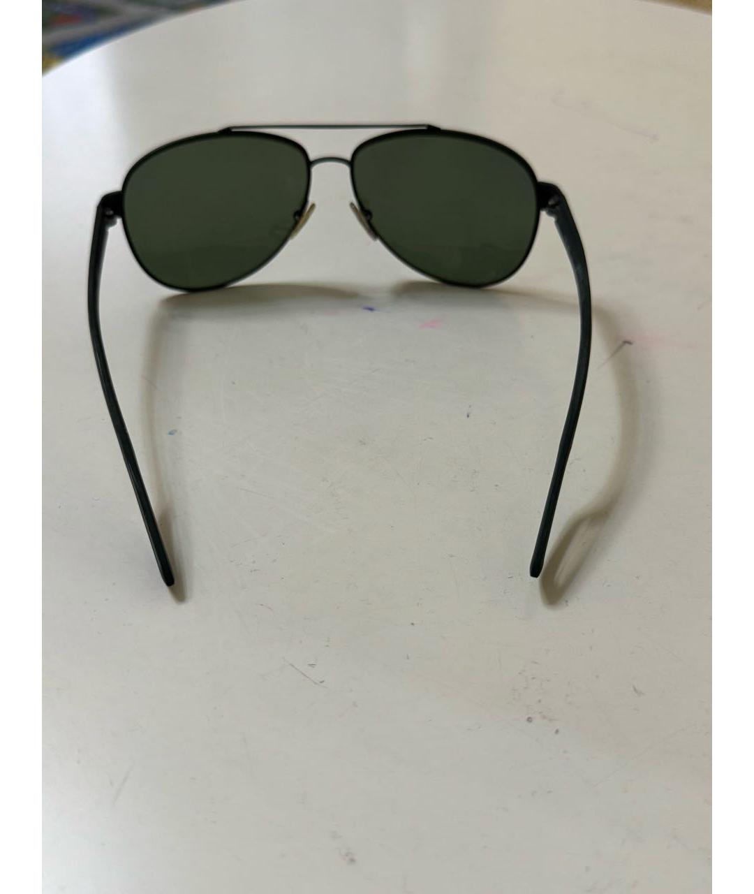 PRADA Черные металлические солнцезащитные очки, фото 2