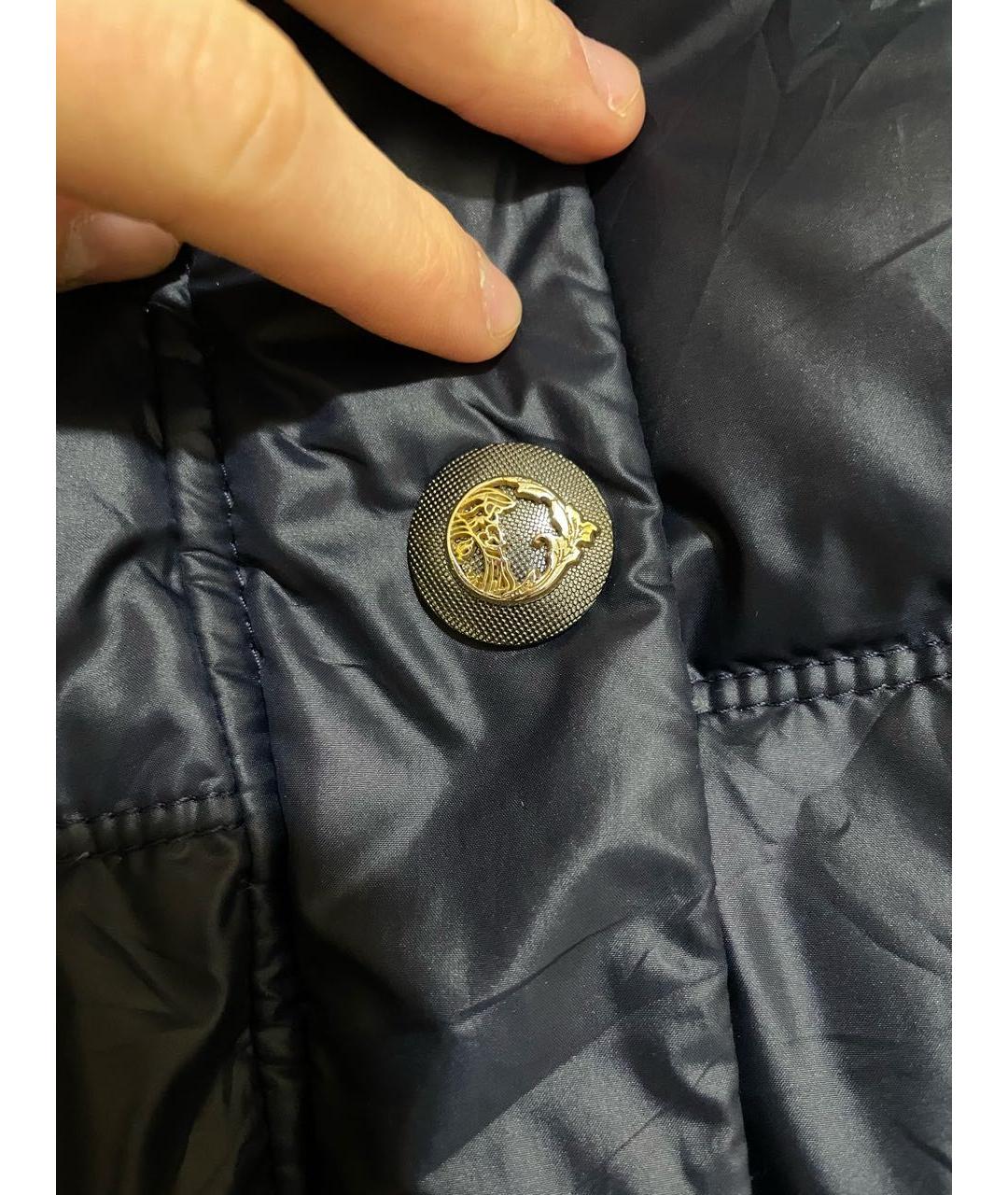 VERSACE COLLECTION Темно-синяя куртка, фото 4