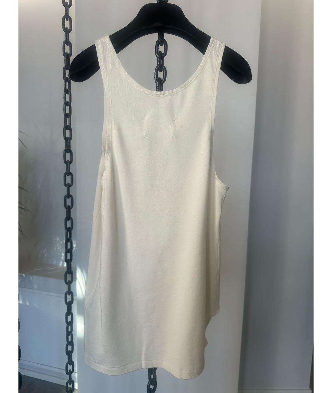 MAISON MARGIELA Бежевая вискозная майка, фото 2