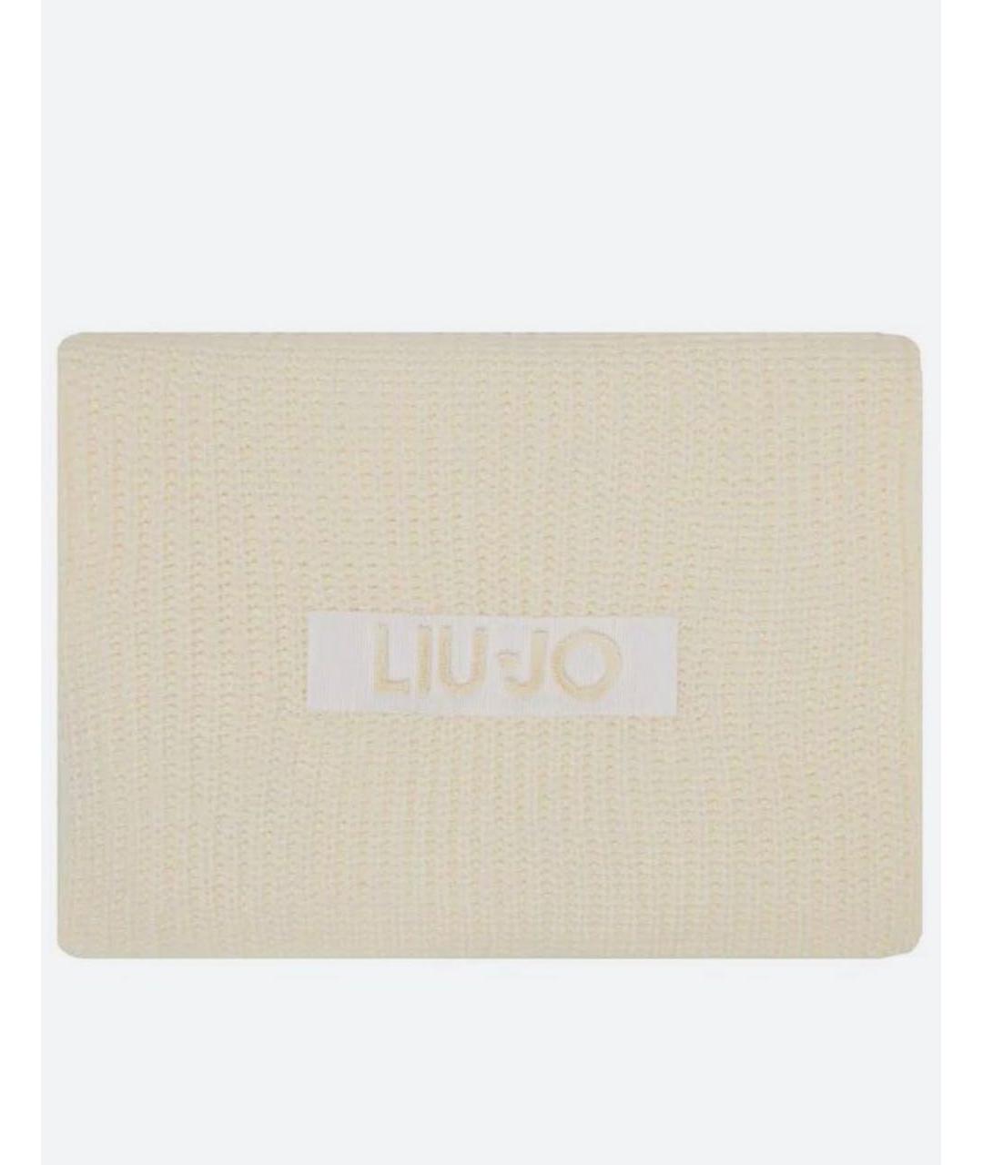 LIU JO Бежевый шарф, фото 3
