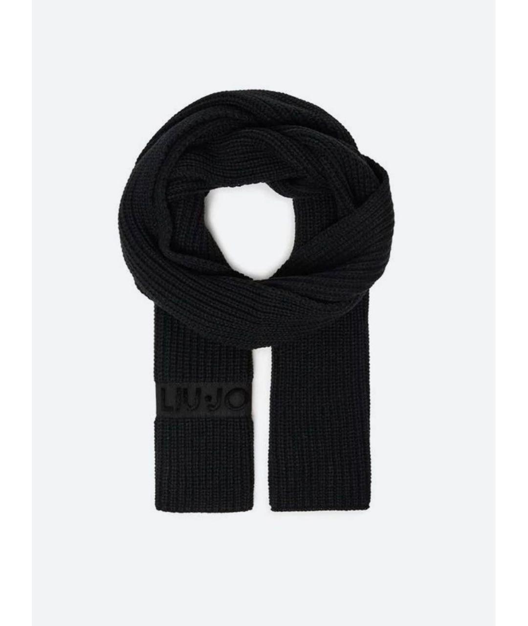 LIU JO Черный шарф, фото 4