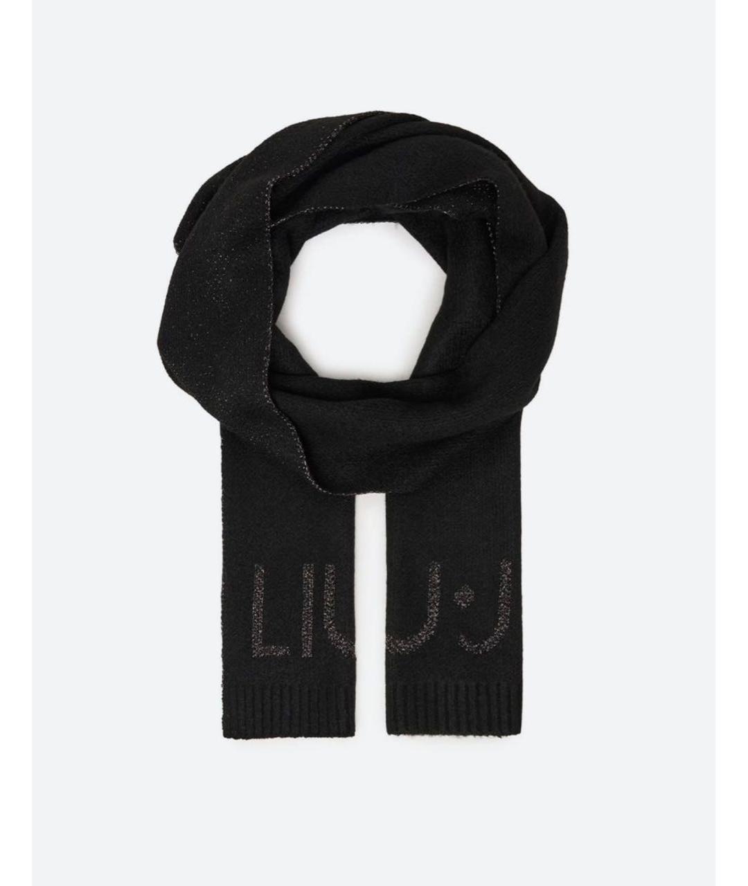 LIU JO Черный шарф, фото 4