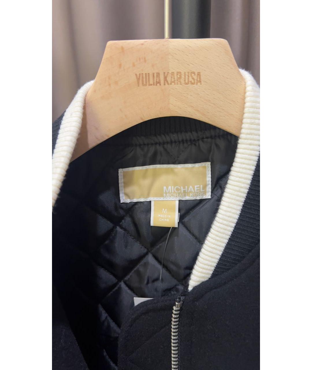 MICHAEL KORS Черная шерстяная куртка, фото 3