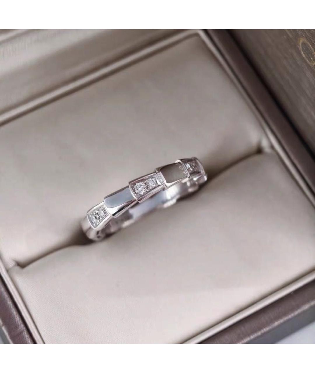 BVLGARI Белое кольцо из белого золота, фото 7