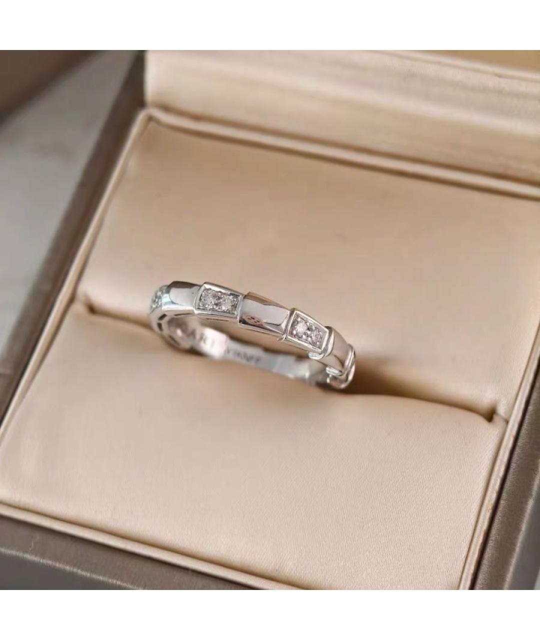 BVLGARI Белое кольцо из белого золота, фото 4