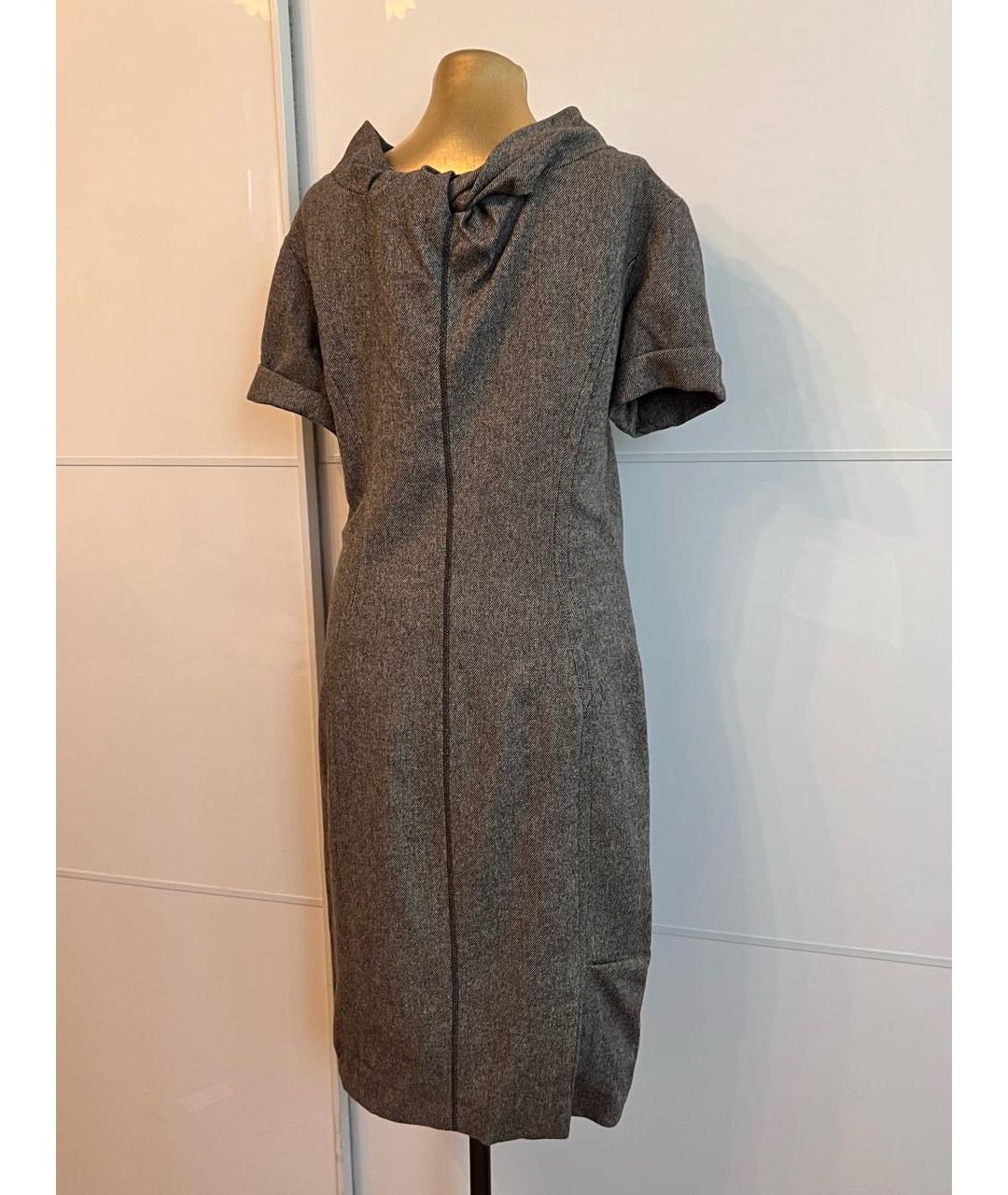 LOUIS VUITTON Коричневое шерстяное повседневное платье, фото 2
