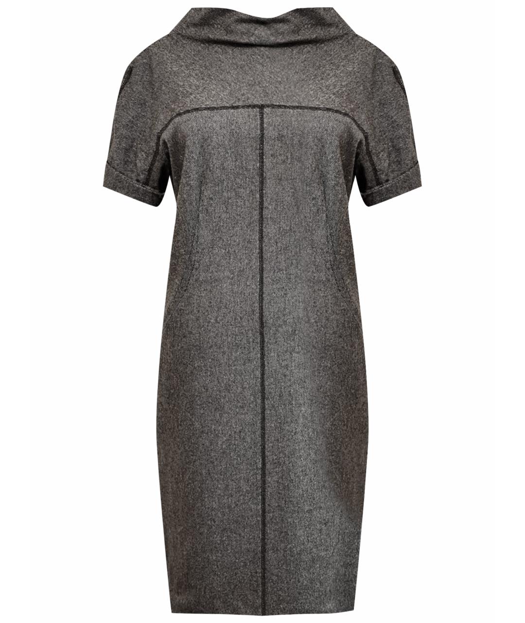 LOUIS VUITTON Коричневое шерстяное повседневное платье, фото 6