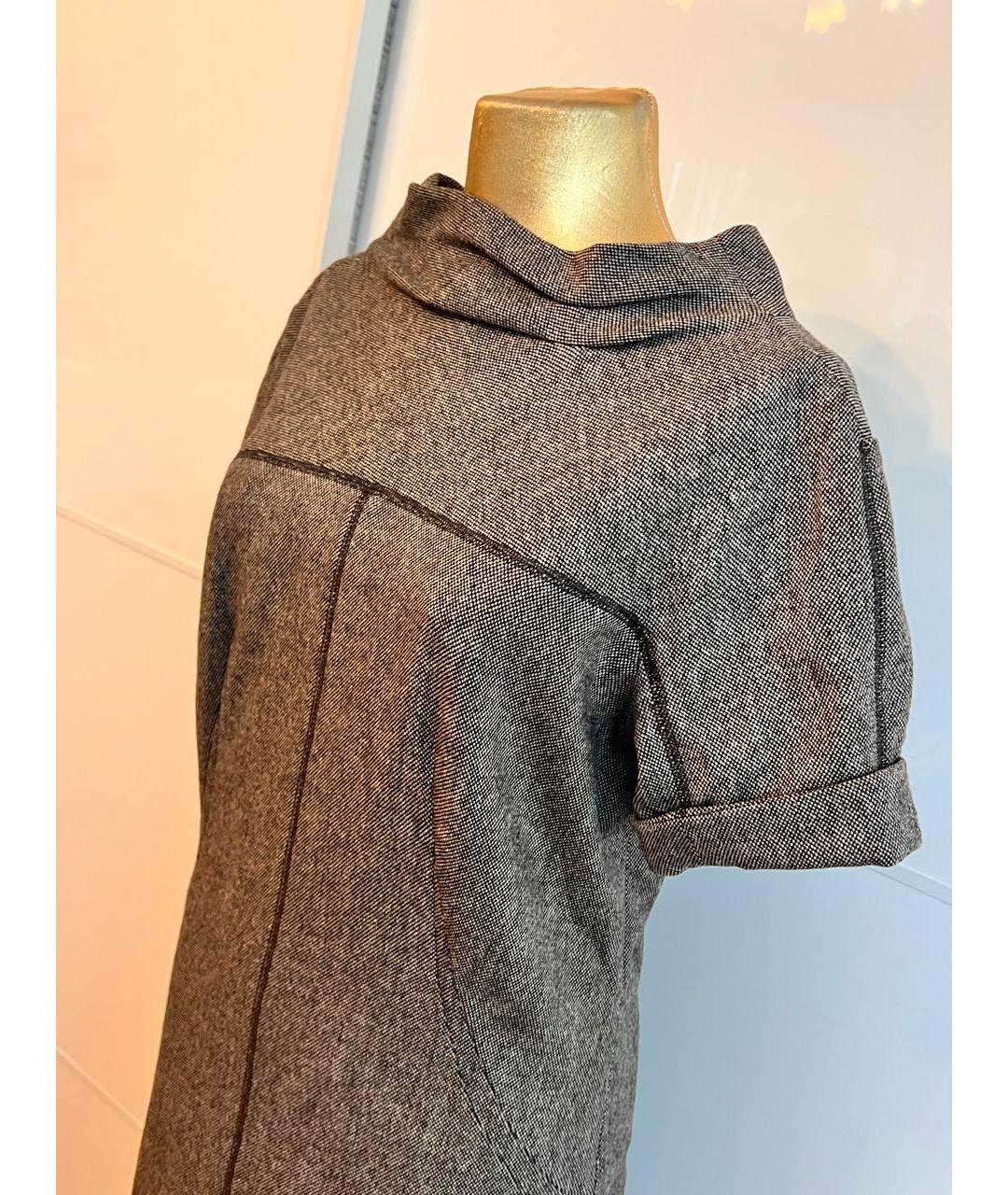 LOUIS VUITTON Коричневое шерстяное повседневное платье, фото 3