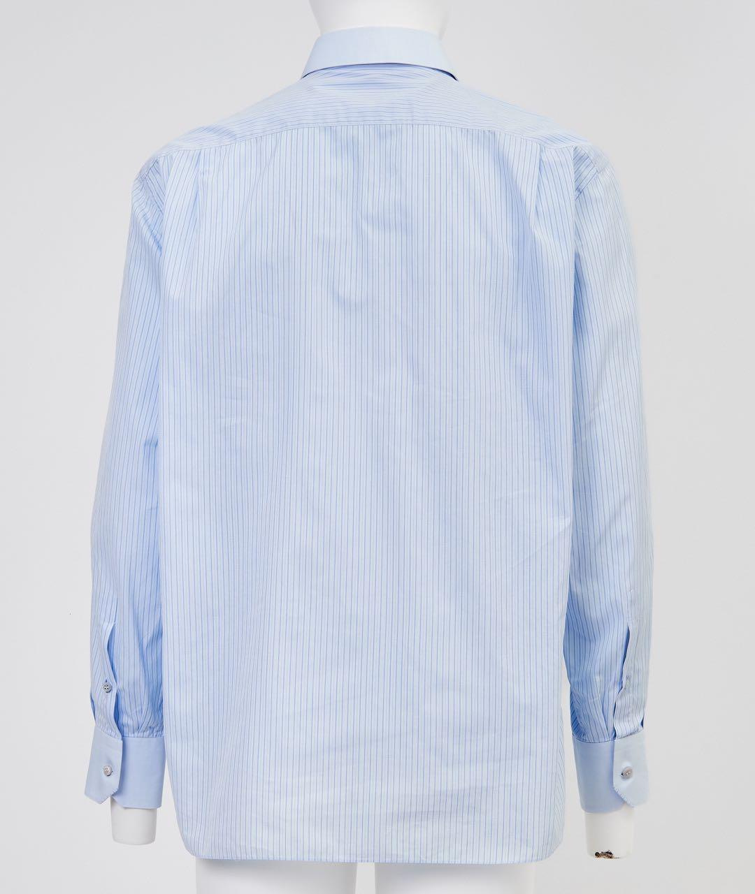 STEFANO RICCI Голубая хлопковая кэжуал рубашка, фото 2