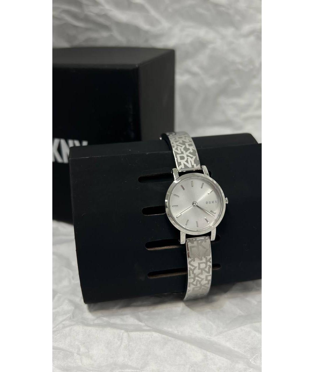 DKNY Серебряные металлические часы, фото 5