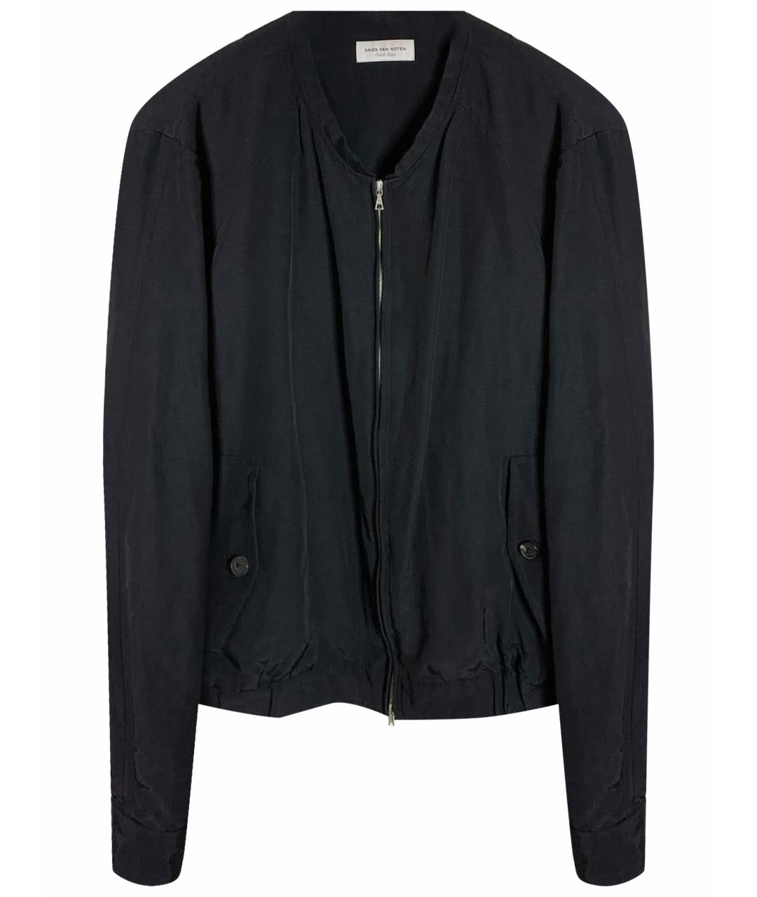 DRIES VAN NOTEN Черная хлопковая куртка, фото 1