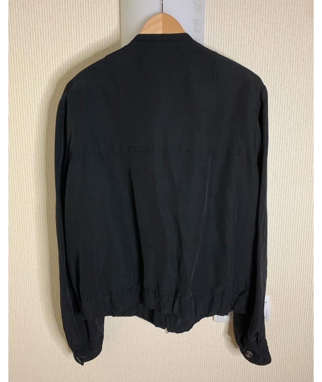 DRIES VAN NOTEN Черная хлопковая куртка, фото 2