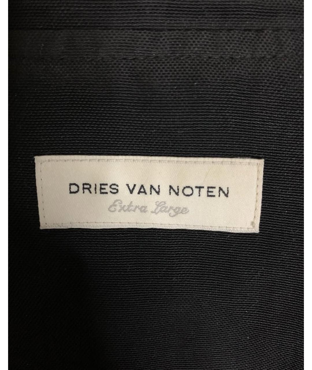 DRIES VAN NOTEN Черная хлопковая куртка, фото 3