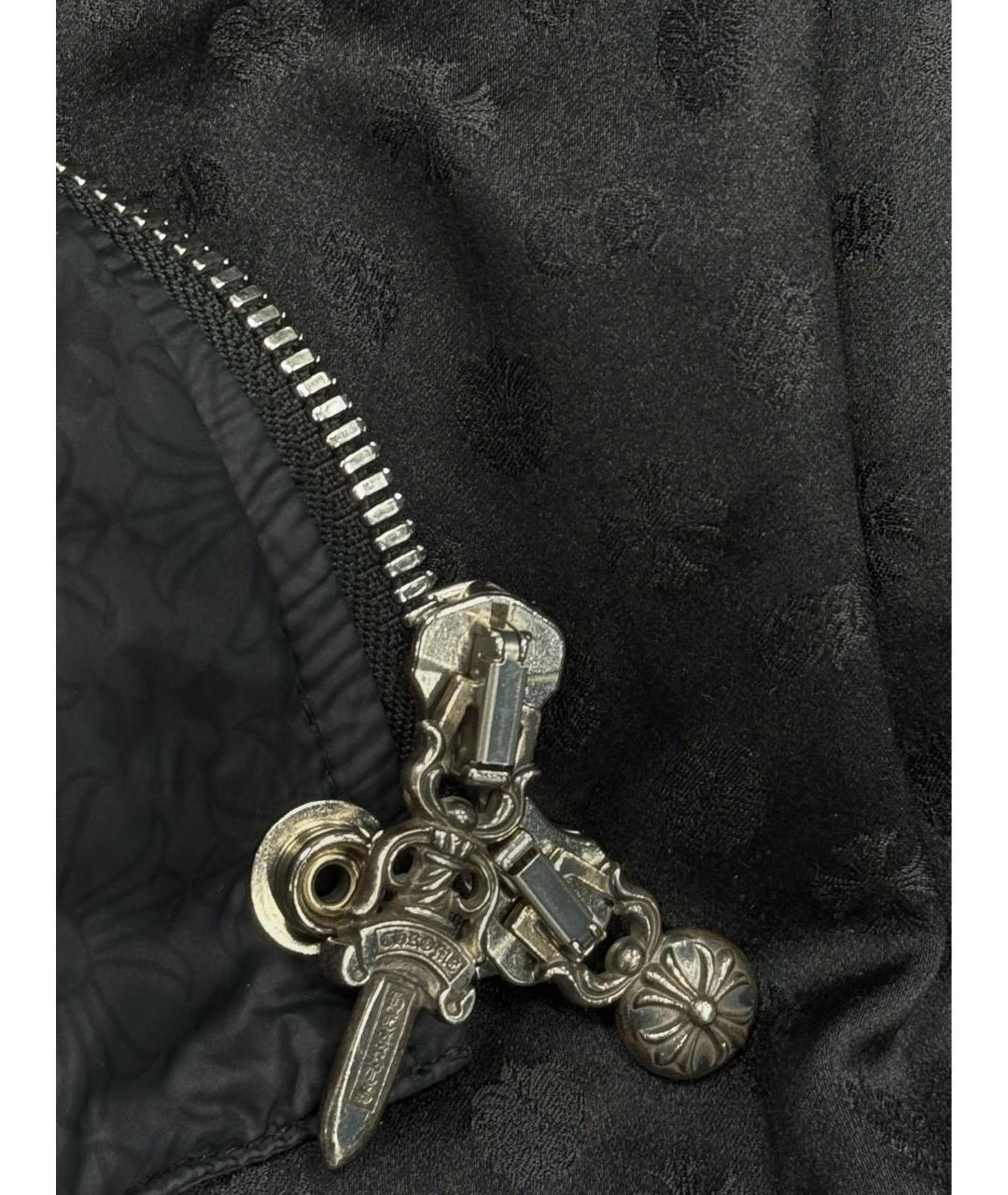 CHROME HEARTS Черный полиэстеровый пуховик, фото 5