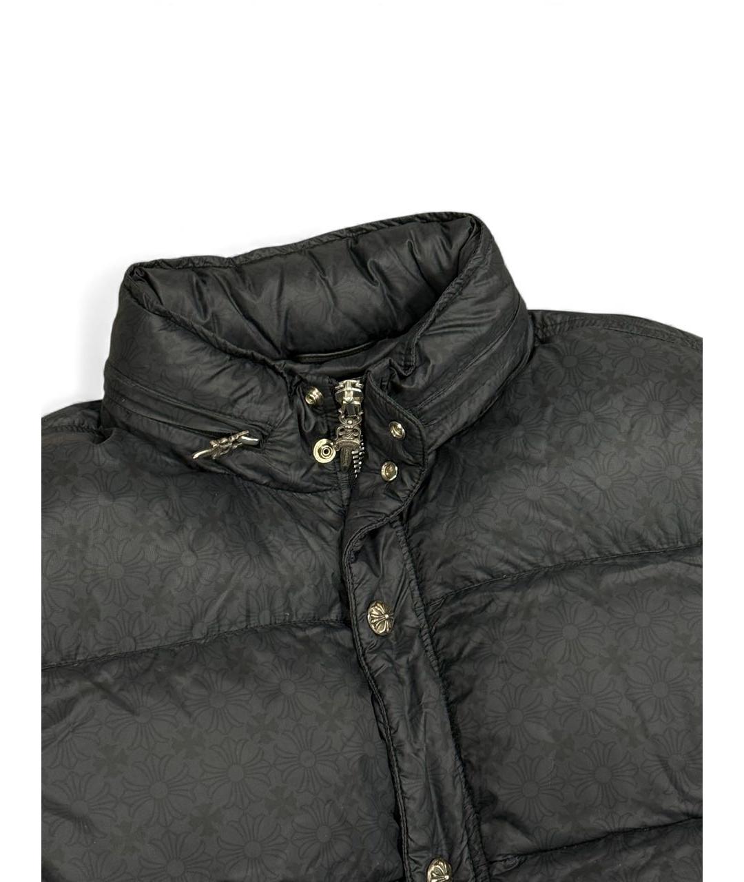 CHROME HEARTS Черный полиэстеровый пуховик, фото 2