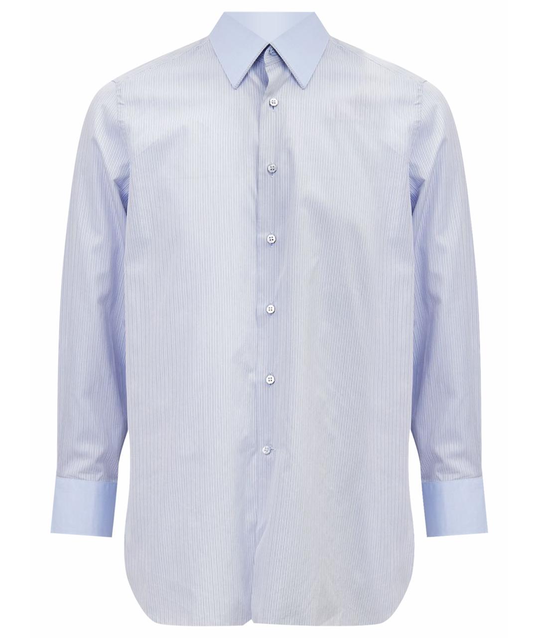 STEFANO RICCI Голубая хлопковая кэжуал рубашка, фото 1