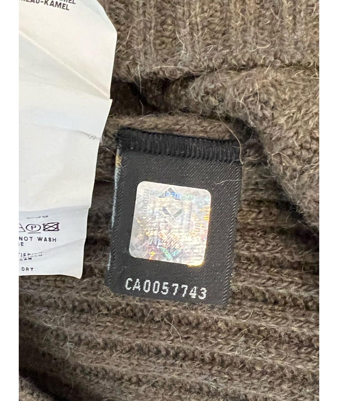 FENDI Зеленые шерстяное повседневное платье, фото 3